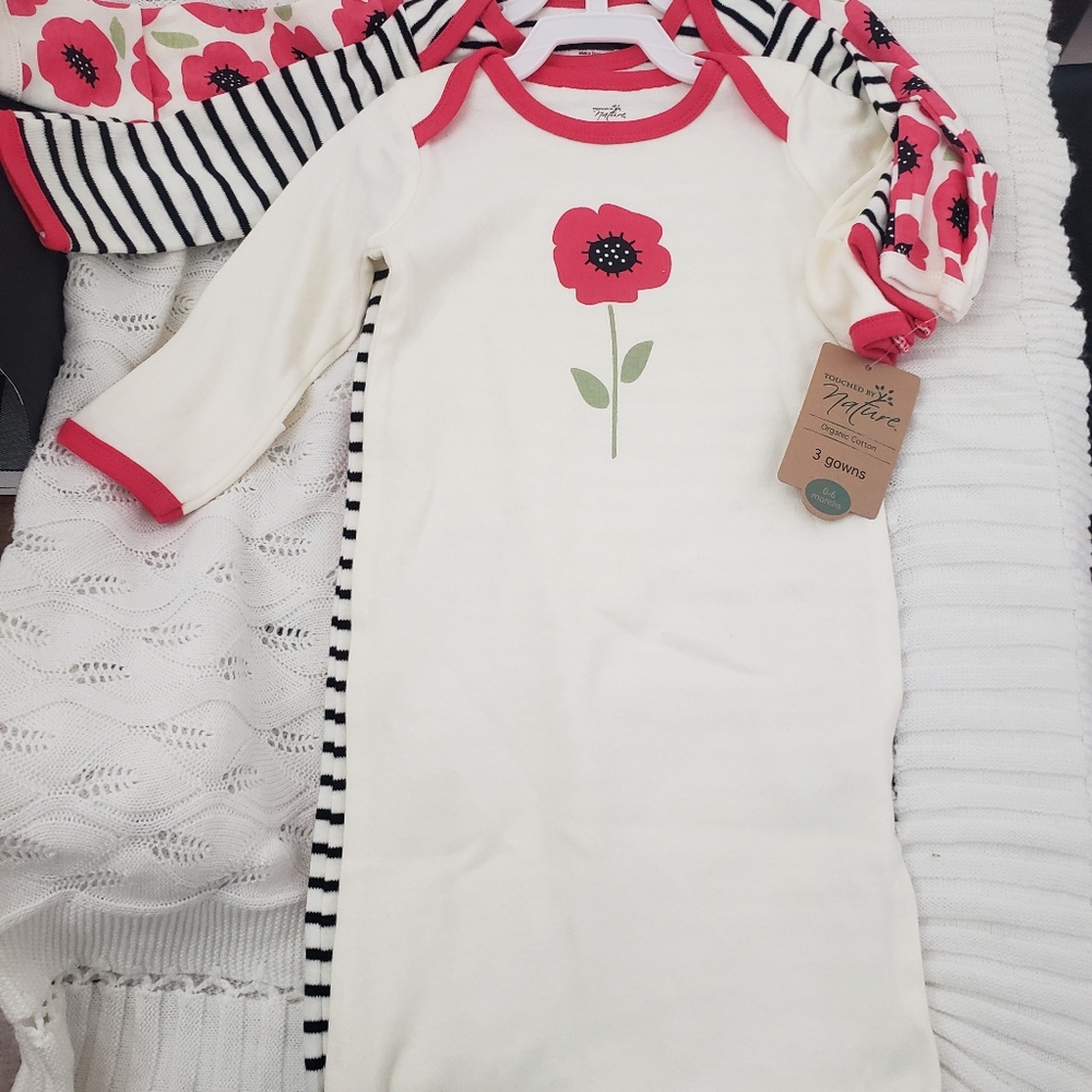 Organic cotton baby gowns
